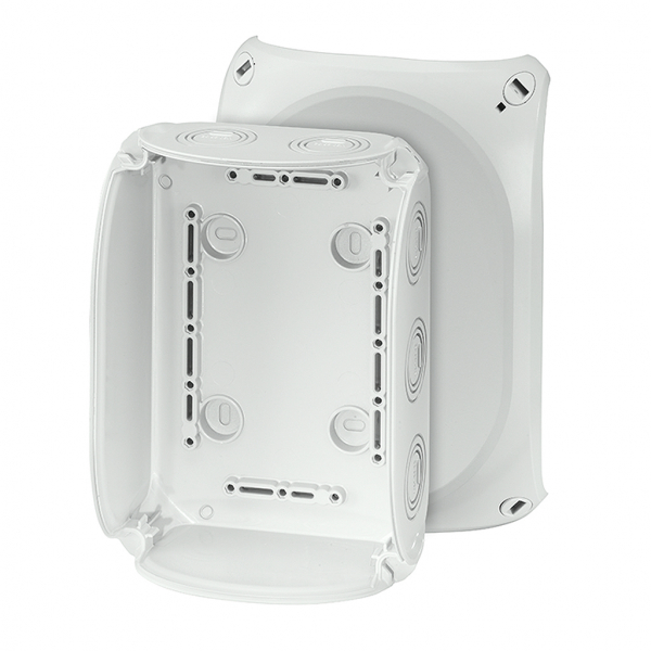 Коробка пустая, 130х180х77, (10хМ20 - М32 и LDM25), серый, PC, УФ, IP66/67/69, Код завода (62000057)