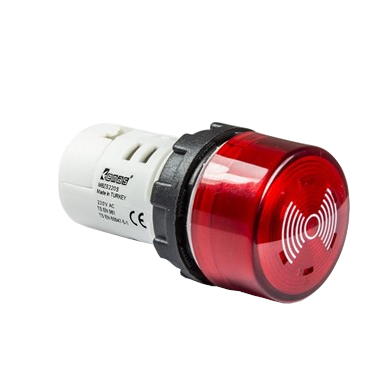 Моноблочный зуммер с подсветкой 220V AC, IP65, MBZS220SE