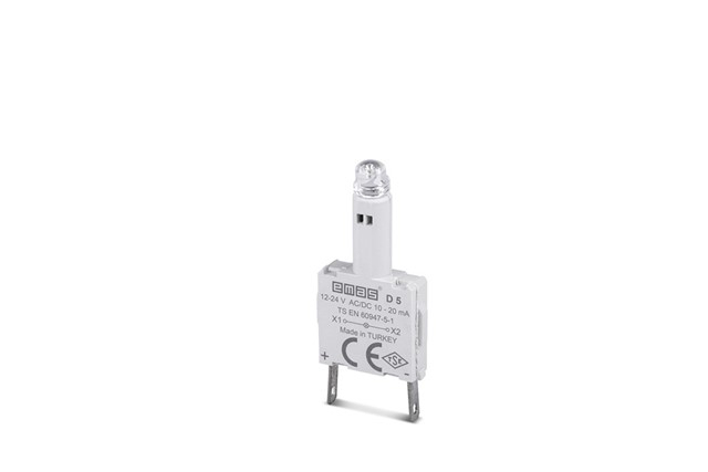 Светодиод 12-24V AC/DC белый, D5