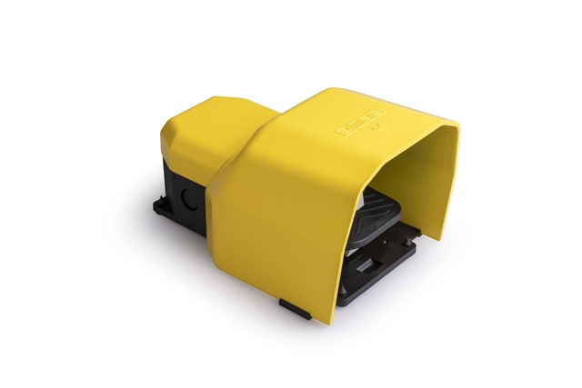 PDK Series Metal Protection 1NO+1NC Slow Action Single Yellow Plastic Foot Switch