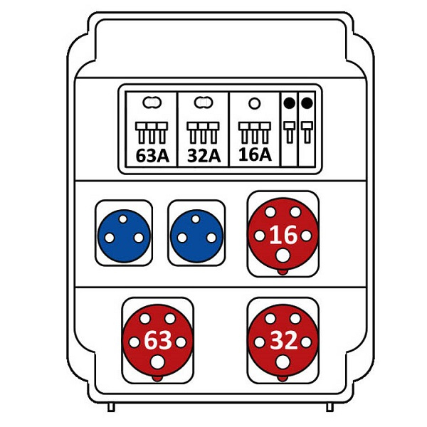 Бокс комбинированный ROS 11 AB/CI-237 с разъемами