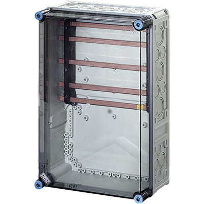 Корпус с 5 - пол. токовыми шинами 400А (L=284 мм), 300х450х170, объед. УФ, PC, IP65 (IP69), Код завода (2000789)