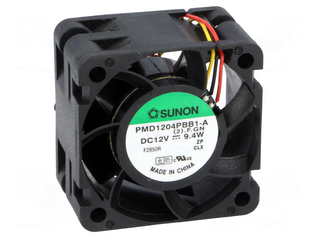 Вентилятор: DC; осевой; 12ВDC; 40x40x24мм; 39,92м3/ч; 55дБА; 28AWG  (Код завода: PMD1204PBB1-A.(2).F.GN)