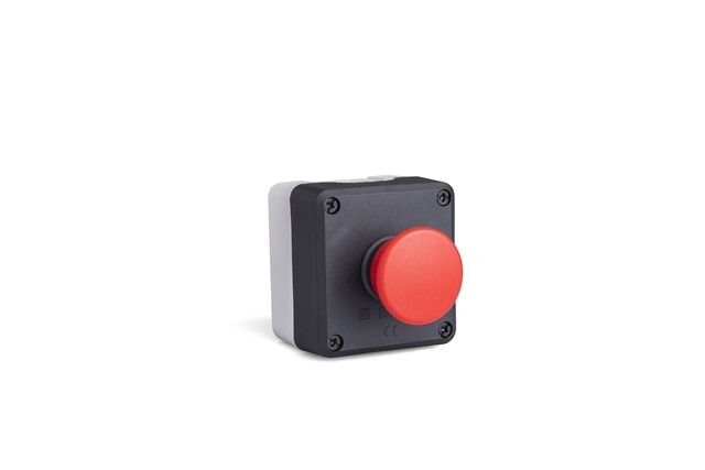 Пластиковый блок управления серии P, 1 отверстие BDMK + C4BK (NC), черно-серый