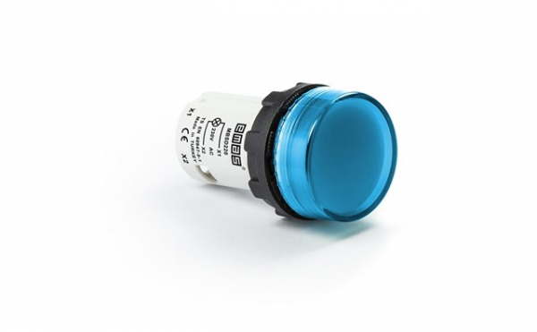 Светосигнальная арматура моноблочная 220V AC, синяя MBSD220M