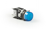Светосигнальная арматура круглая 12-24V AC/DC, синяя D070YXM