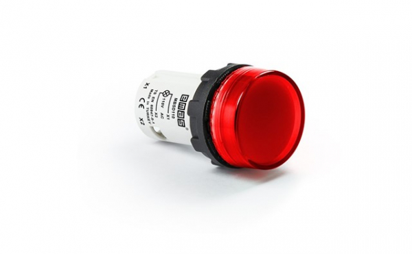 Светосигнальная арматура моноблочная 110V AC, красная MBSD110K